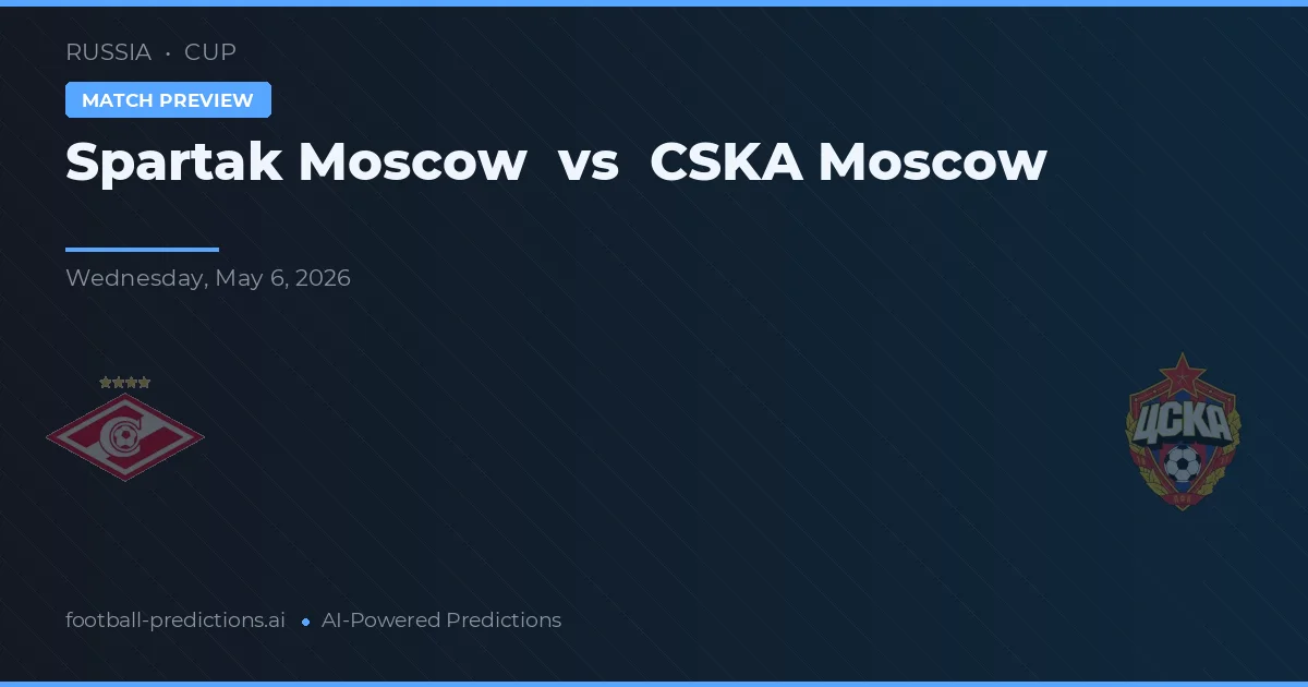 Spartak Moskva vs CSKA Moskva preview