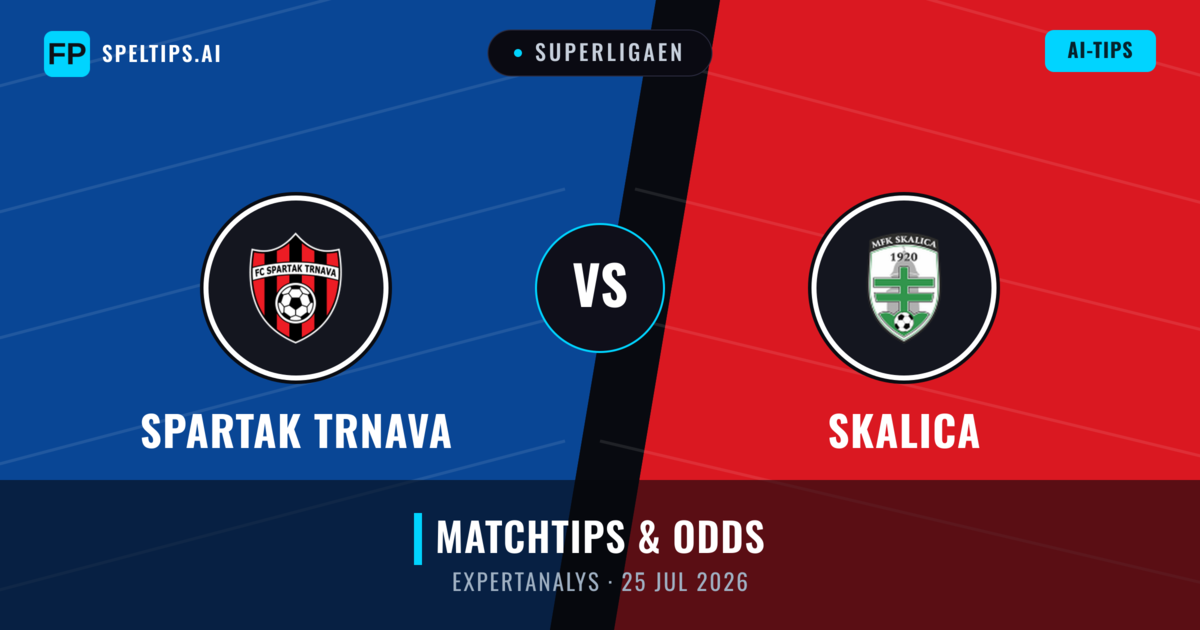 Spartak Trnava vs Skalica — matchtips och förhandstitt