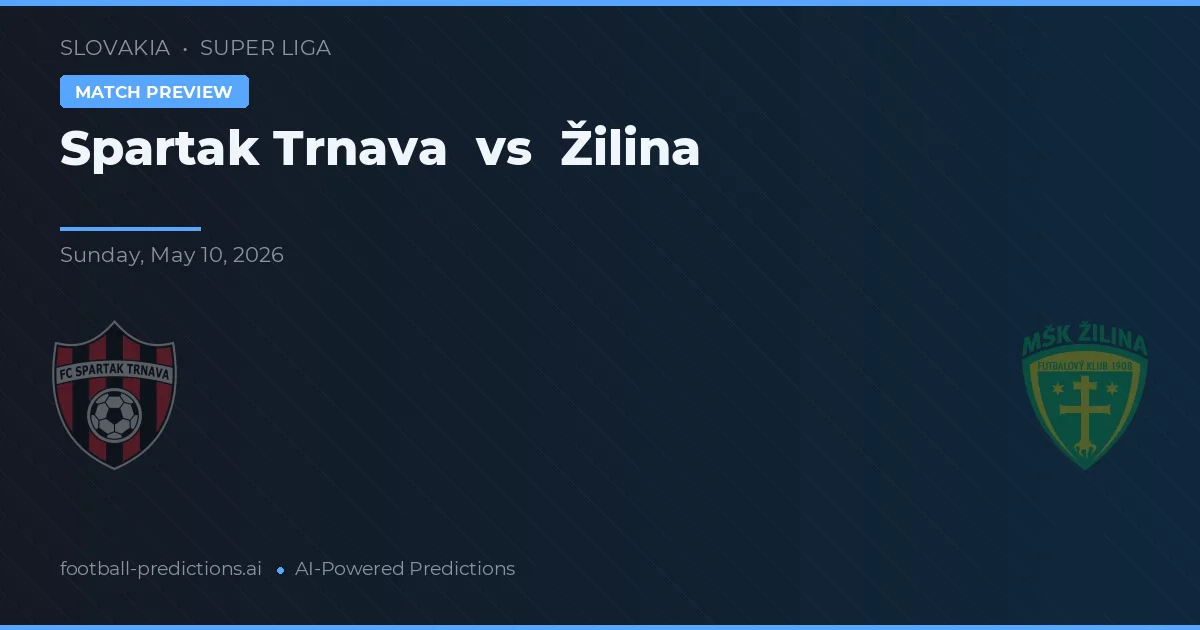 Spartak Trnava vs Žilina — matchtips och förhandstitt