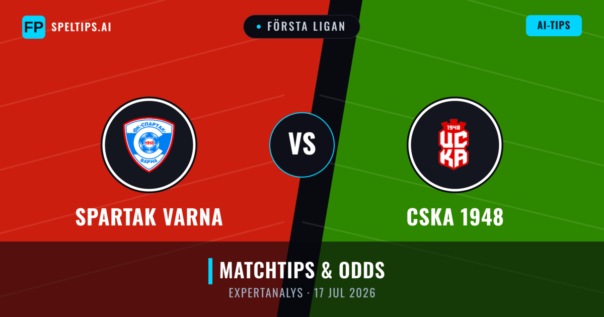 Spartak Varna vs CSKA 1948 — matchtips och förhandstitt