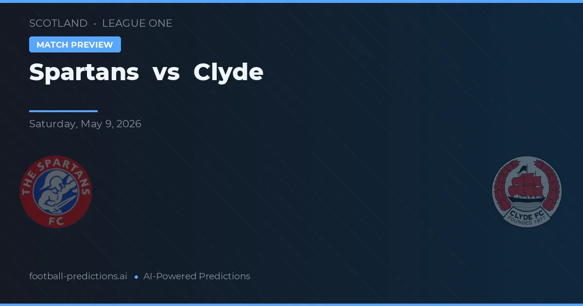 Spartans vs Clyde — matchtips och förhandstitt