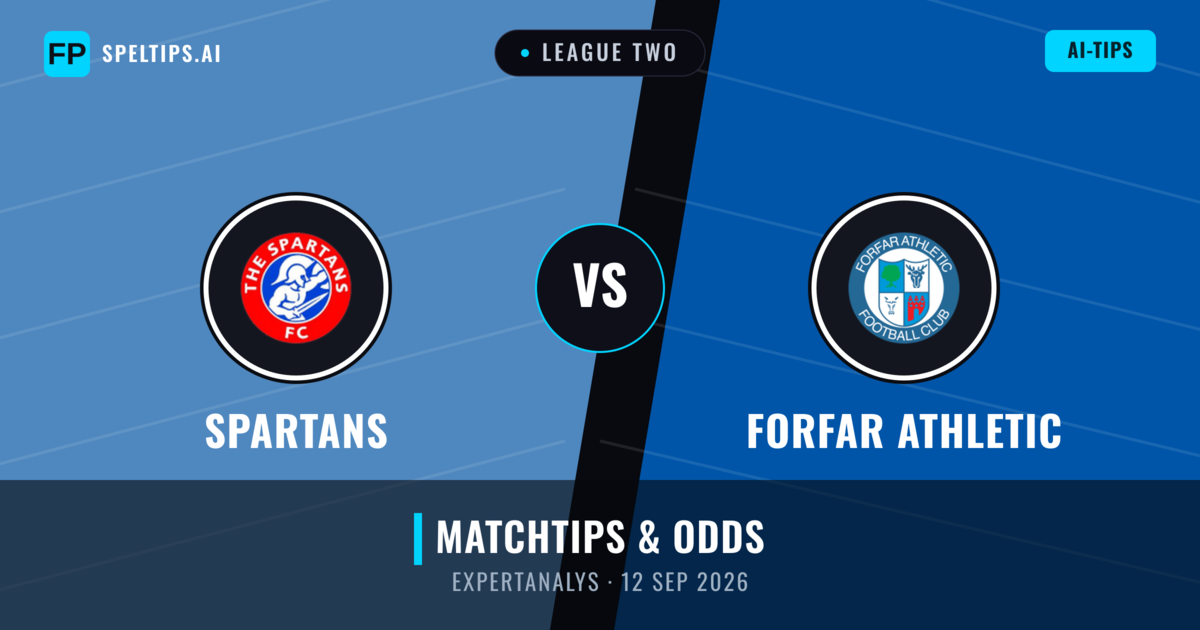 Spartans vs Forfar Athletic — matchtips och förhandstitt