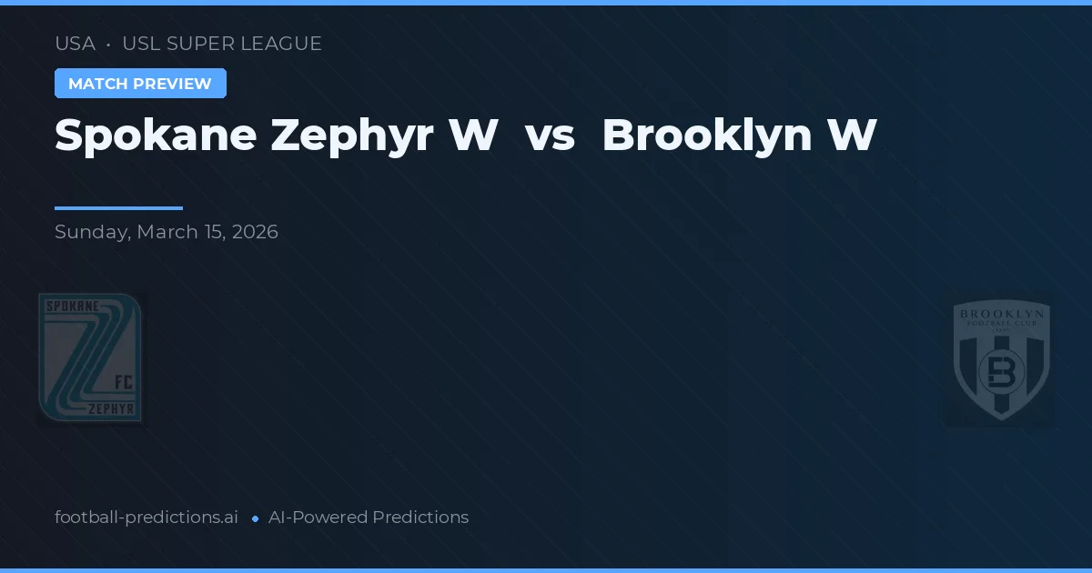 Spokane Zephyr W vs Brooklyn W — matchtips och förhandstitt
