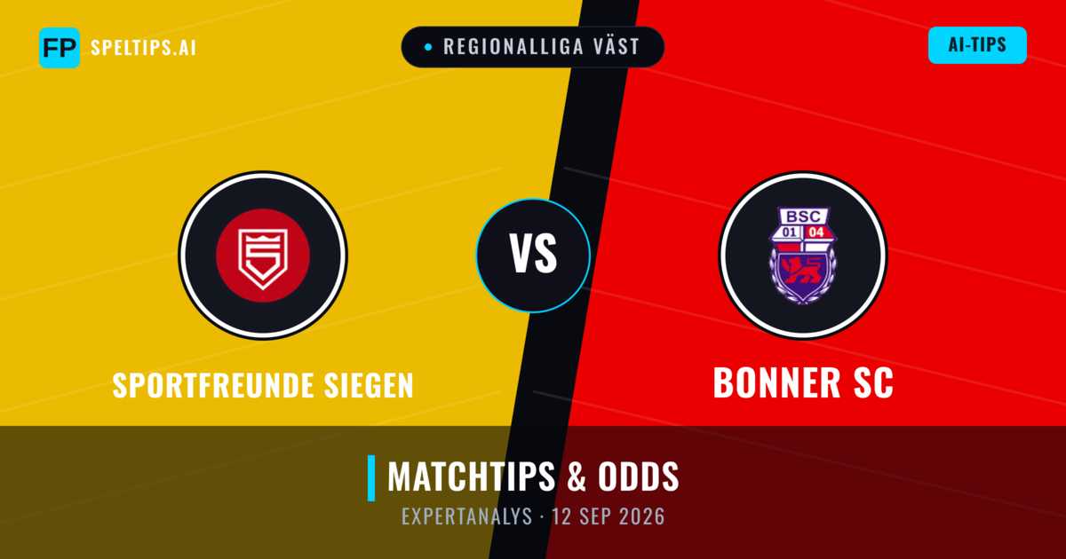 Sportfreunde Siegen vs Bonner SC — matchtips och förhandstitt
