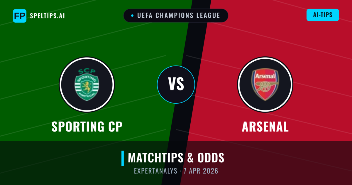 Sporting CP vs Arsenal — matchtips och förhandstitt