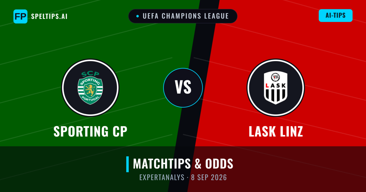 Sporting CP vs LASK Linz — matchtips och förhandstitt