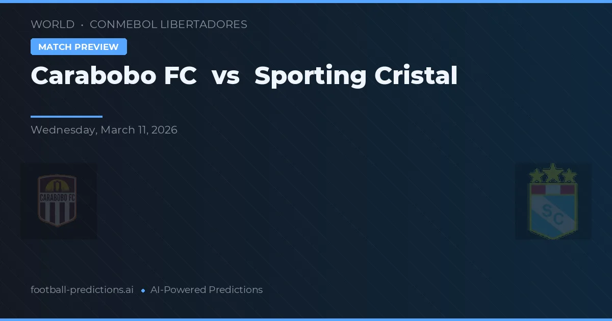 Carabobo FC vs Sporting Cristal — matchtips och förhandstitt
