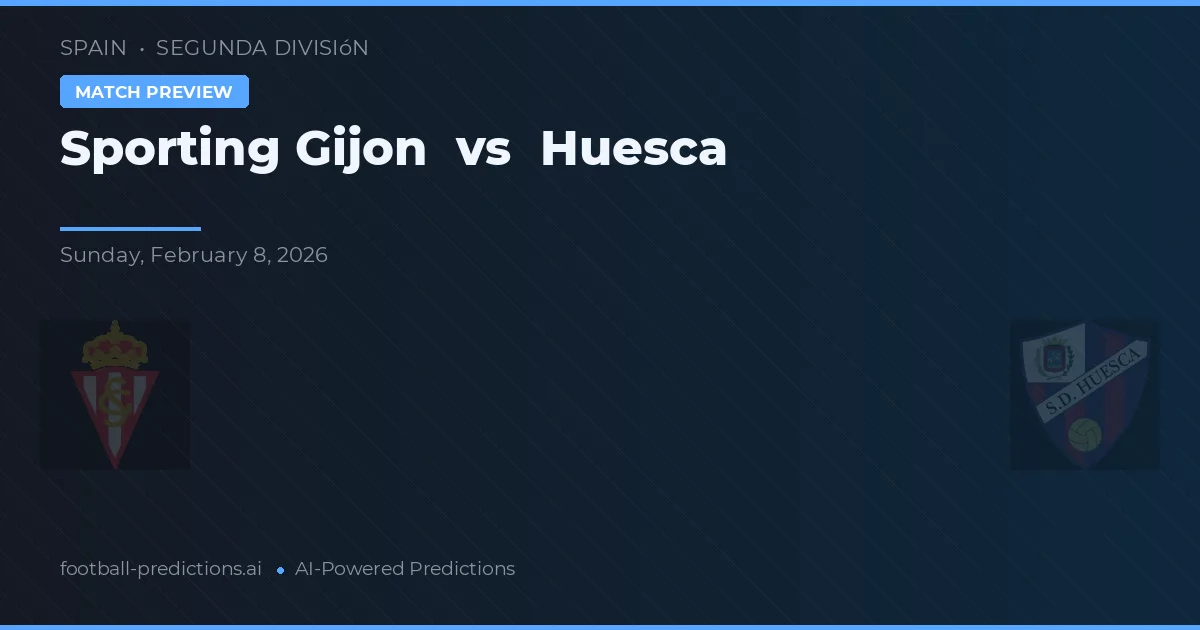 Sporting Gijón vs Huesca — matchtips och förhandstitt