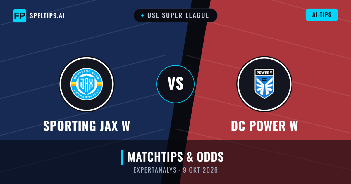 Sporting JAX W vs DC Power W — matchtips och förhandstitt