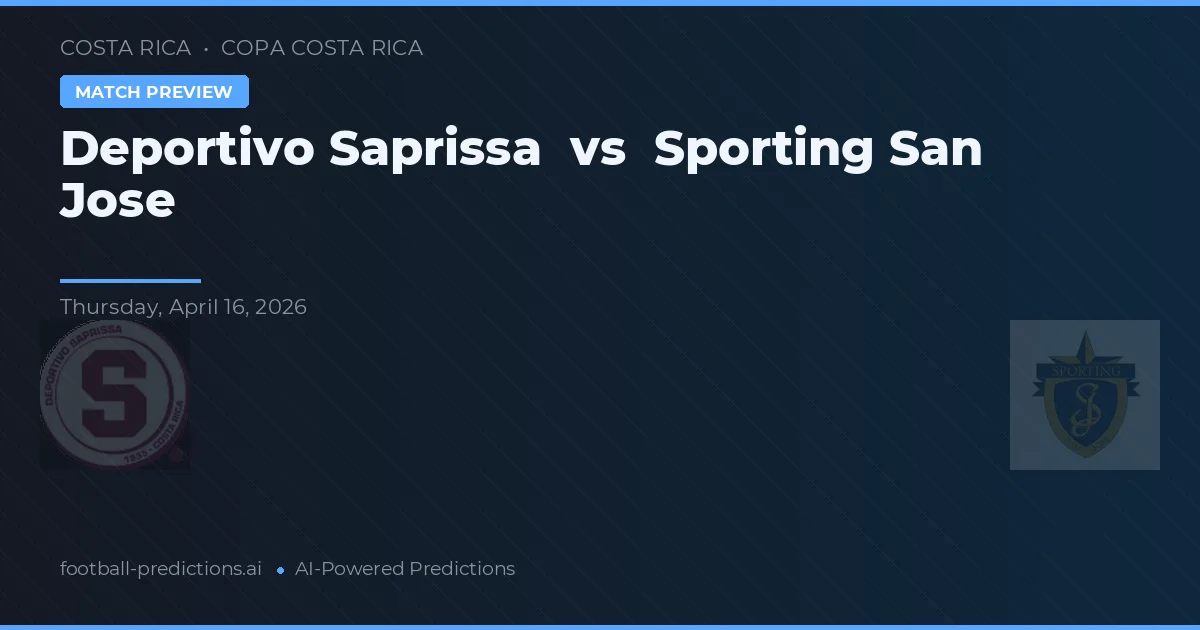 Deportivo Saprissa vs Sporting San José — matchtips och förhandstitt