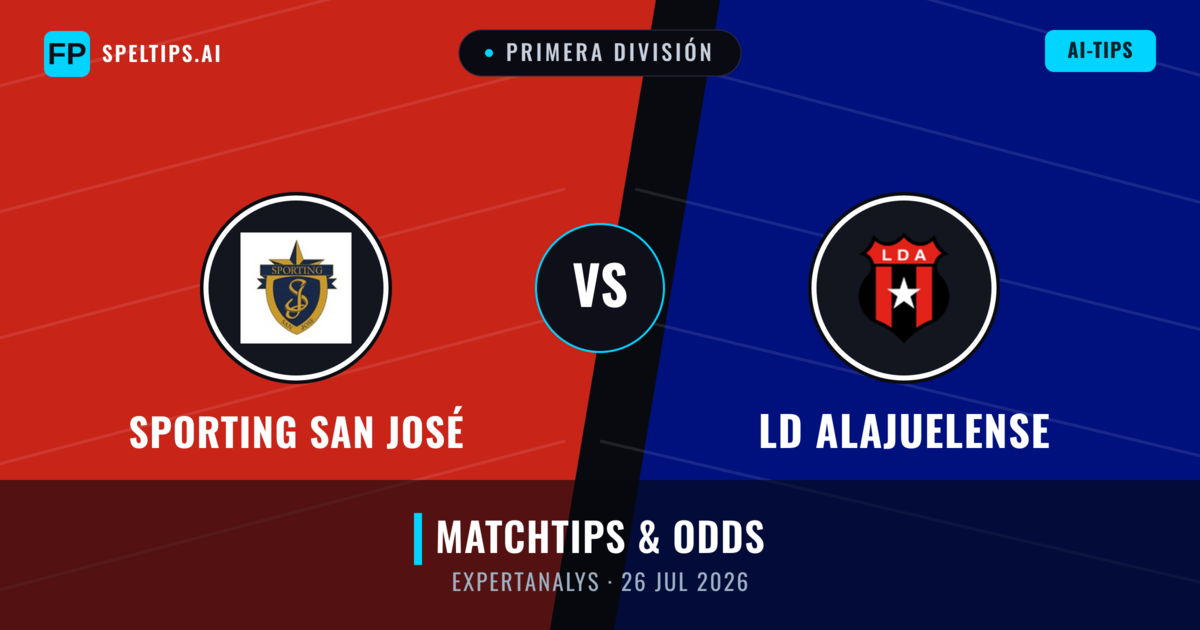 Sporting San José vs LD Alajuelense — matchtips och förhandstitt