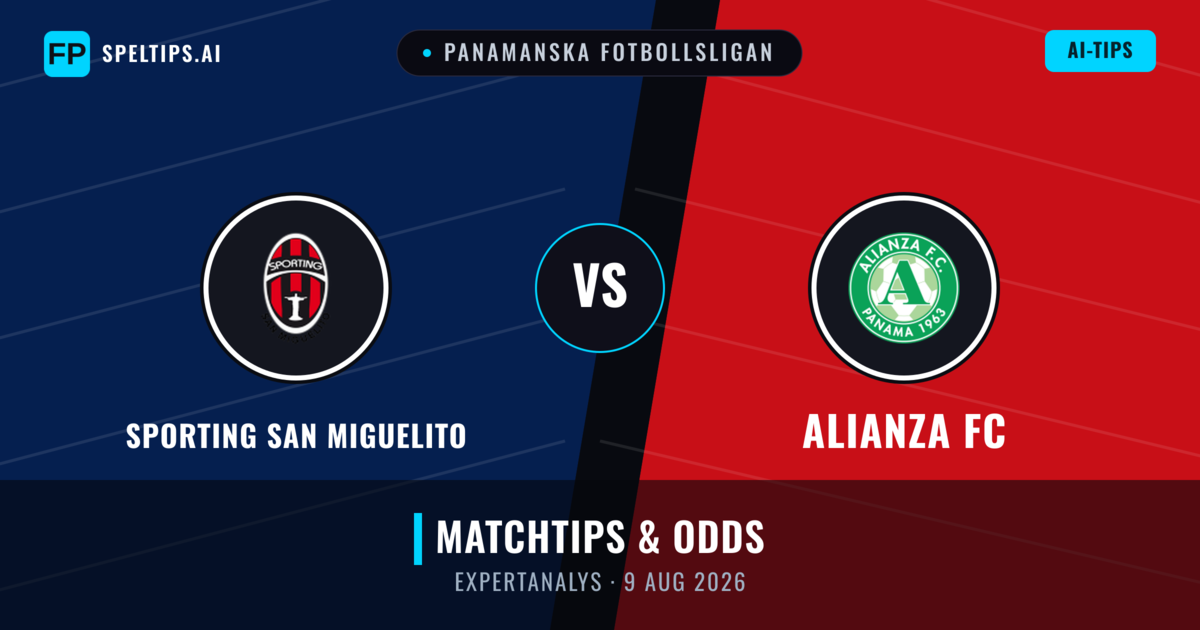 Sporting San Miguelito vs Alianza FC — matchtips och förhandstitt