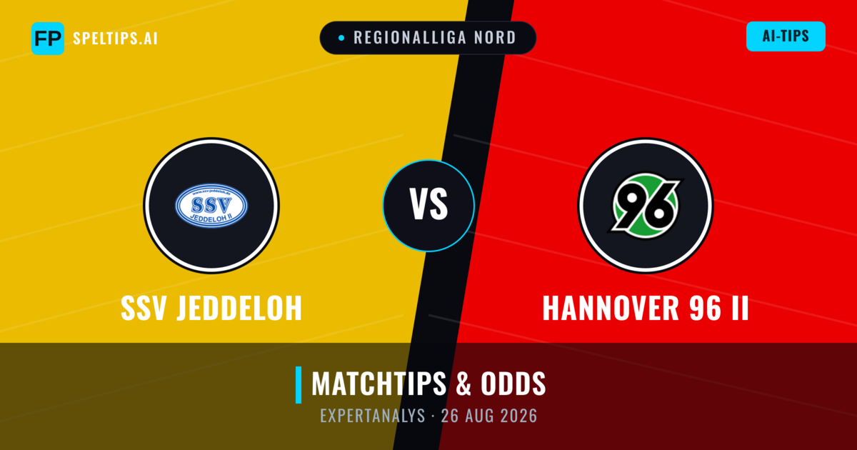 SSV Jeddeloh vs Hannover 96 II — matchtips och förhandstitt