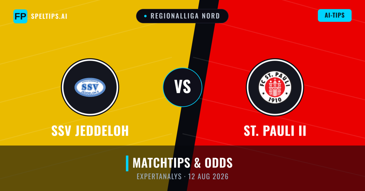 SSV Jeddeloh vs St. Pauli II — matchtips och förhandstitt