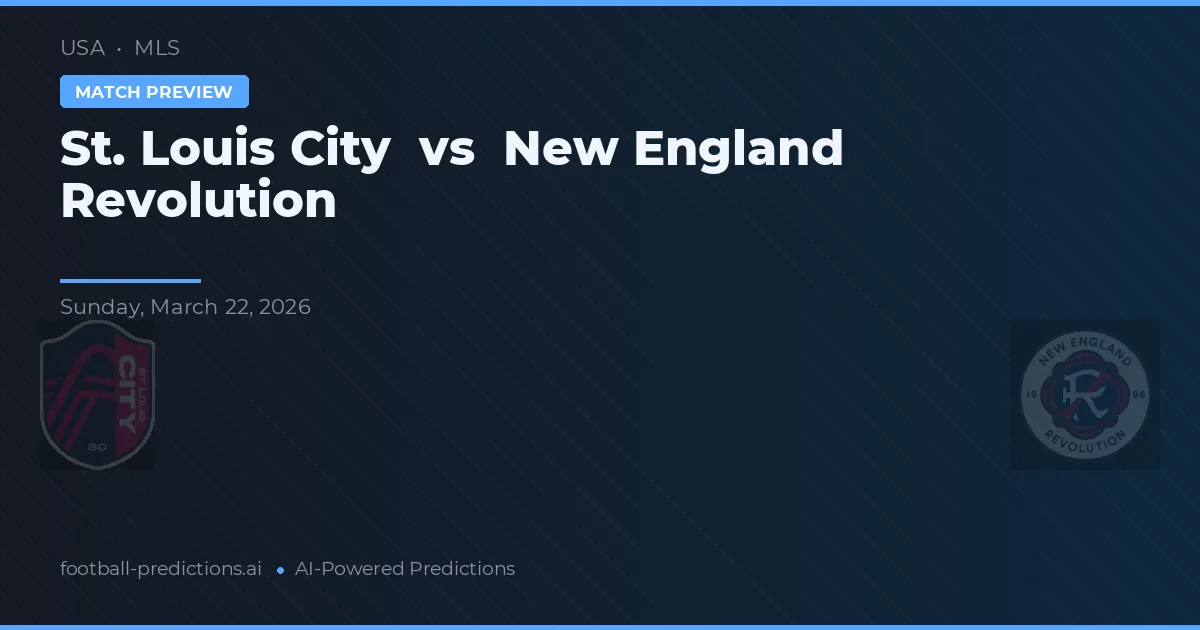 St. Louis City vs New England Revolution — matchtips och förhandstitt