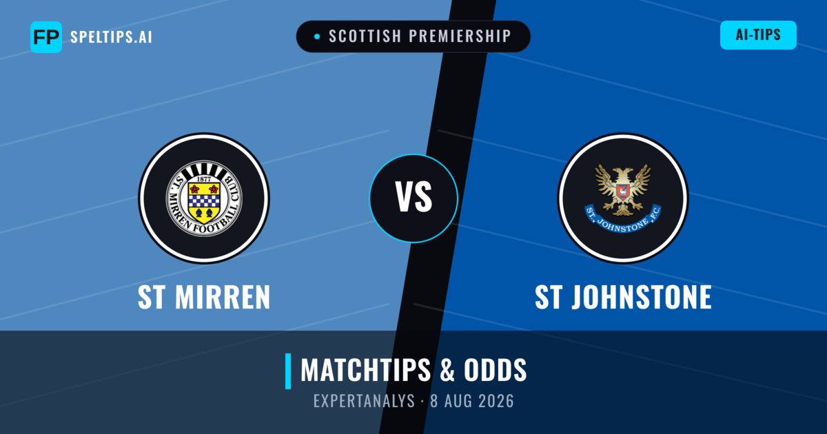 ST Mirren vs St Johnstone — matchtips och förhandstitt