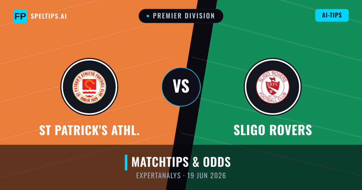 St Patrick's Athl. vs Sligo Rovers — matchtips och förhandstitt