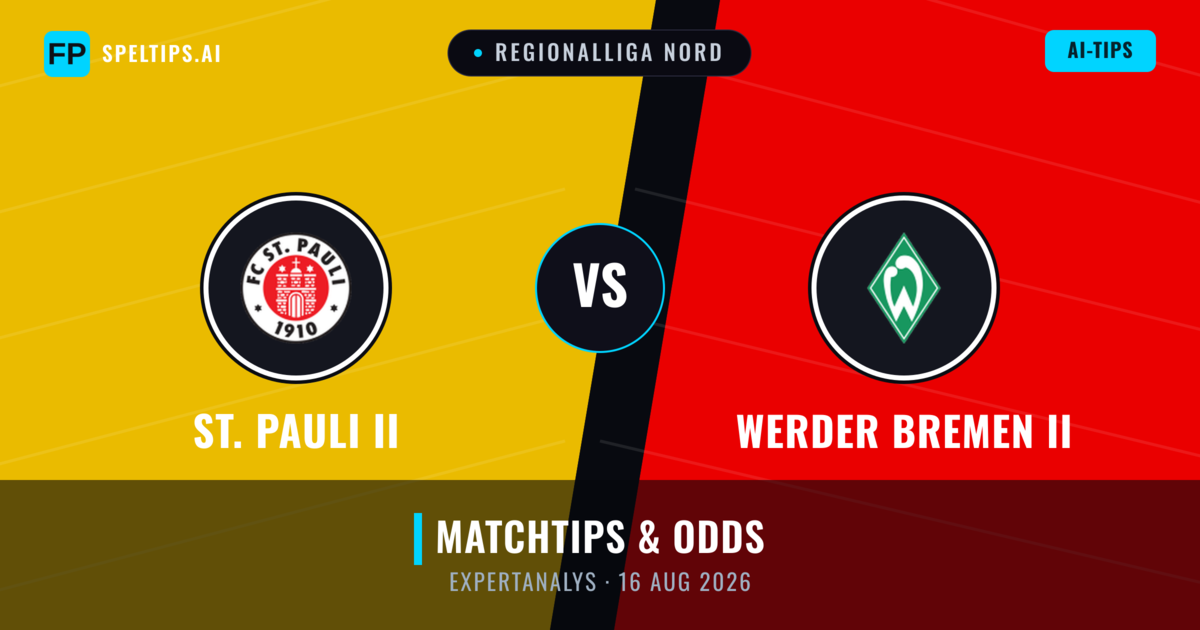 St. Pauli II vs Werder Bremen II — matchtips och förhandstitt