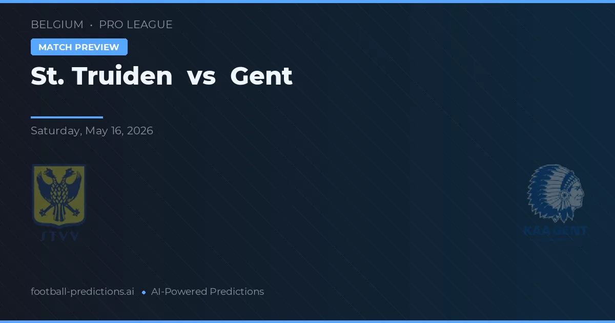 St. Truiden vs Gent — matchtips och förhandstitt