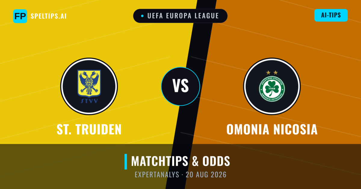 St. Truiden vs Omonia Nicosia — matchtips och förhandstitt