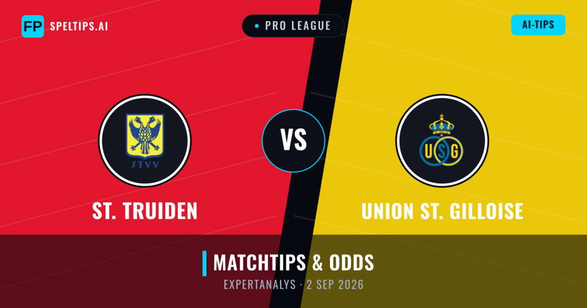 St. Truiden vs Union St. Gilloise — matchtips och förhandstitt