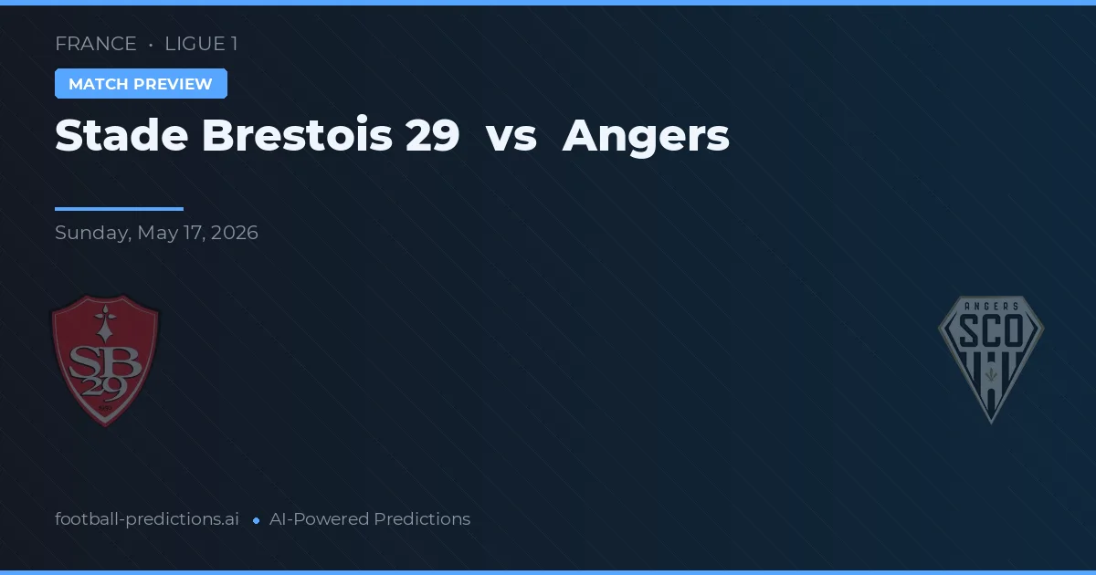 Stade Brestois 29 vs Angers — matchtips och förhandstitt