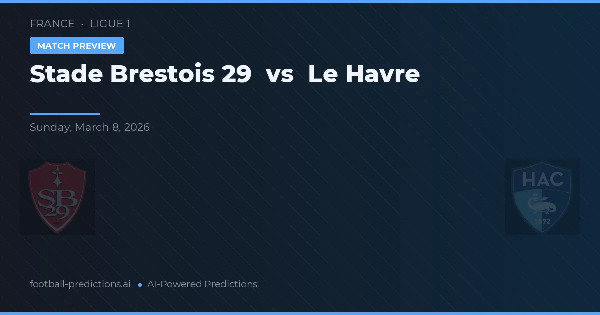 Stade Brestois 29 vs Le Havre — matchtips och förhandstitt