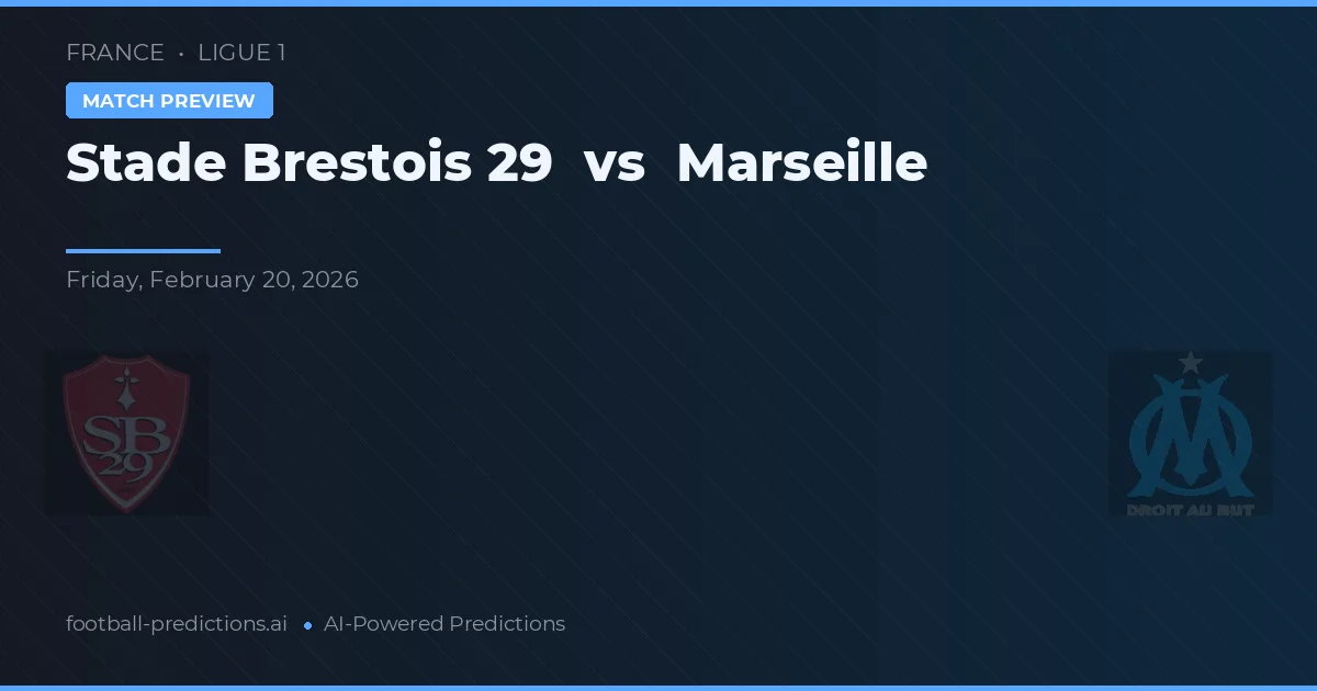 Stade Brestois 29 vs Marseille — matchtips och förhandstitt