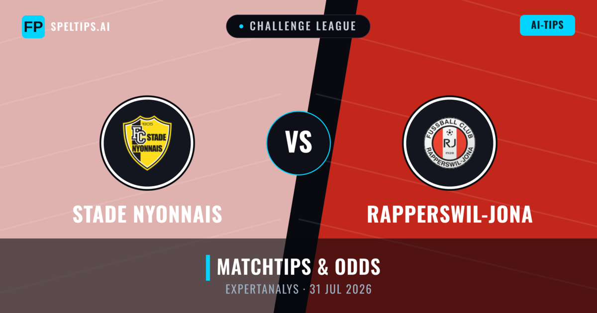 Stade Nyonnais vs Rapperswil-Jona — matchtips och förhandstitt