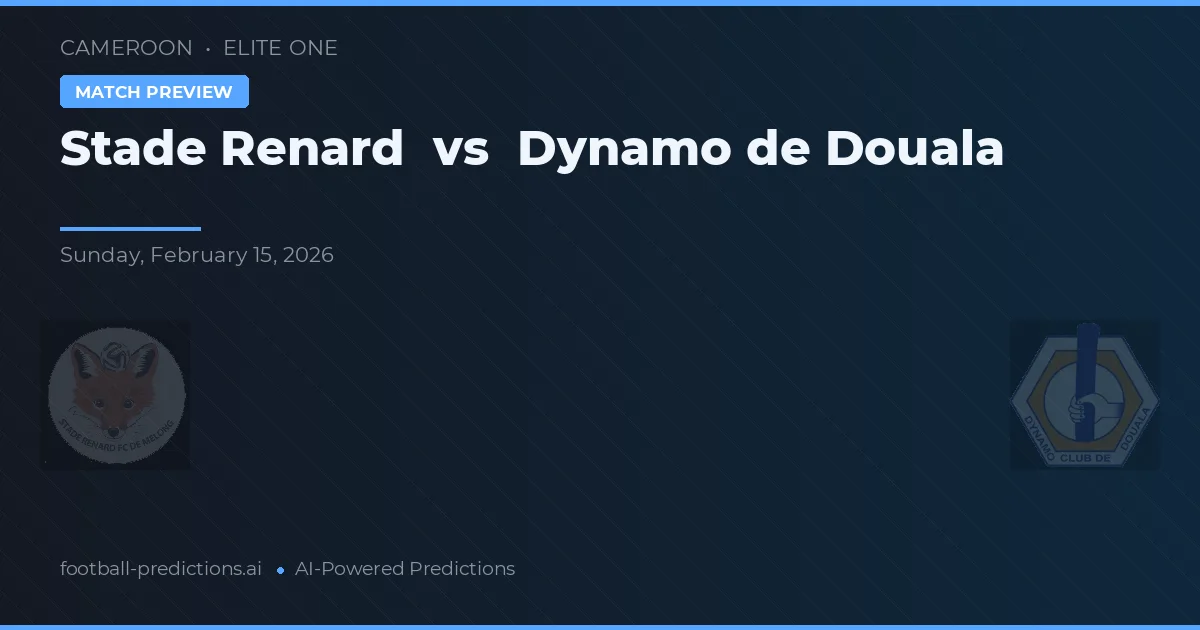 Stade Renard vs Dynamo de Douala — matchtips och förhandstitt