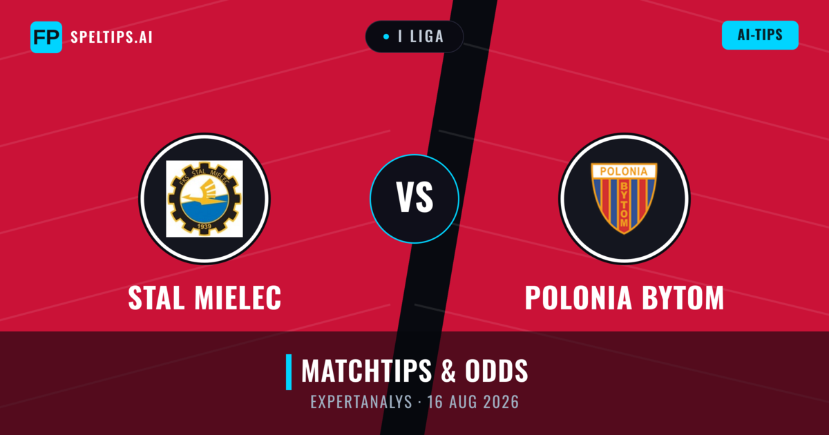 Stal Mielec vs Polonia Bytom — matchtips och förhandstitt