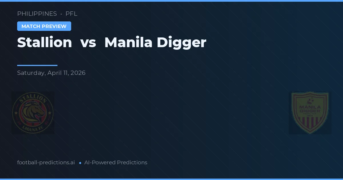 Stallion vs Manila Digger — matchtips och förhandstitt