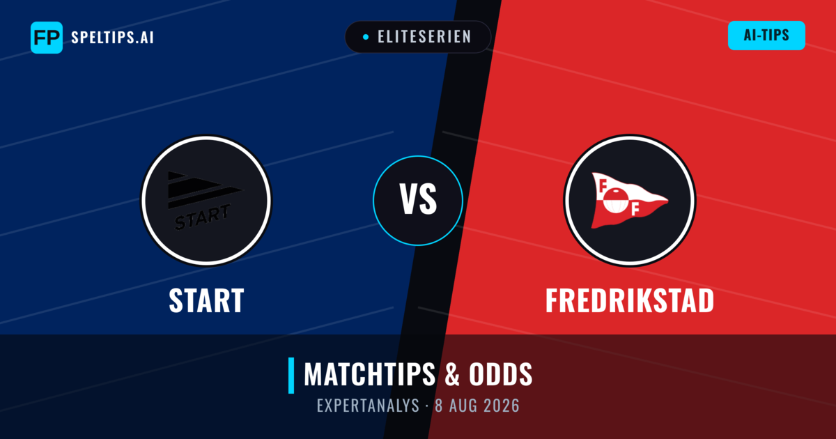 Start vs Fredrikstad — matchtips och förhandstitt
