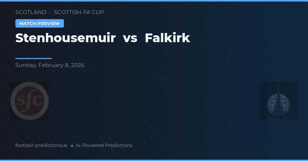 Stenhousemuir vs Falkirk — matchtips och förhandstitt
