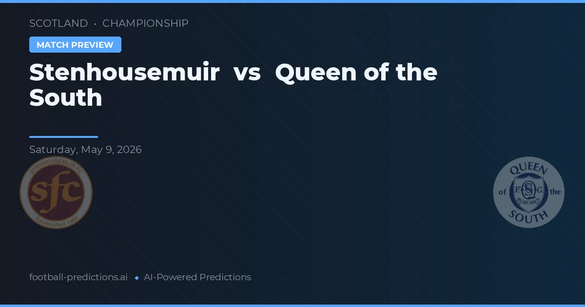 Stenhousemuir vs Queen of the South — matchtips och förhandstitt