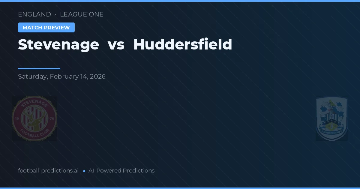 Stevenage vs Huddersfield — matchtips och förhandstitt