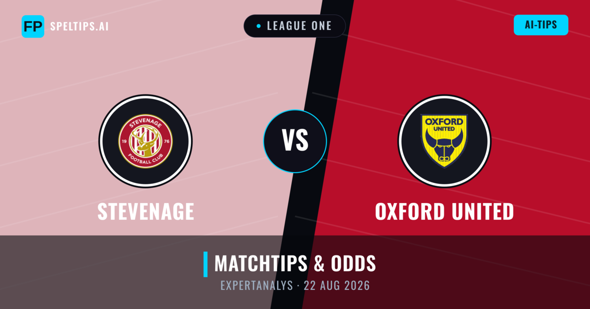 Stevenage vs Oxford United — matchtips och förhandstitt