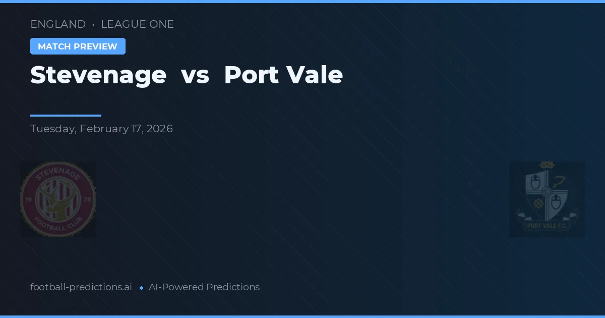 Stevenage vs Port Vale — matchtips och förhandstitt