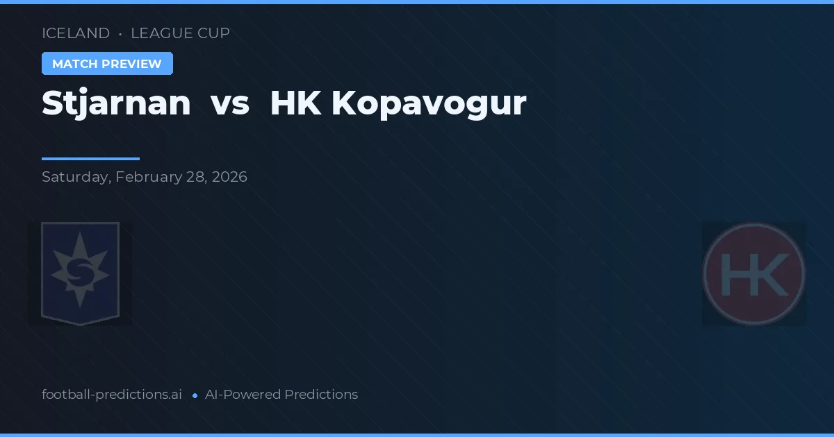 Stjarnan vs HK Kópavogur — matchtips och förhandstitt