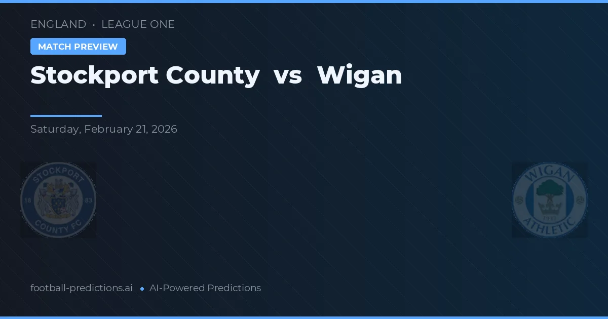 Stockport County vs Wigan — matchtips och förhandstitt