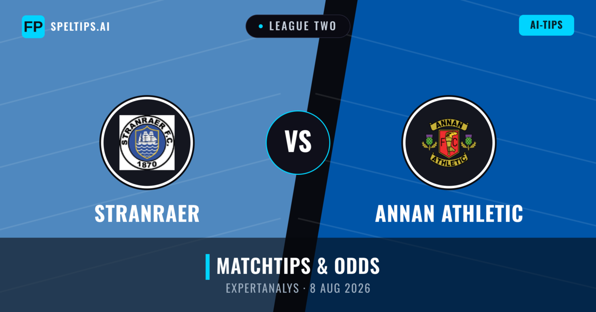Stranraer vs Annan Athletic — matchtips och förhandstitt
