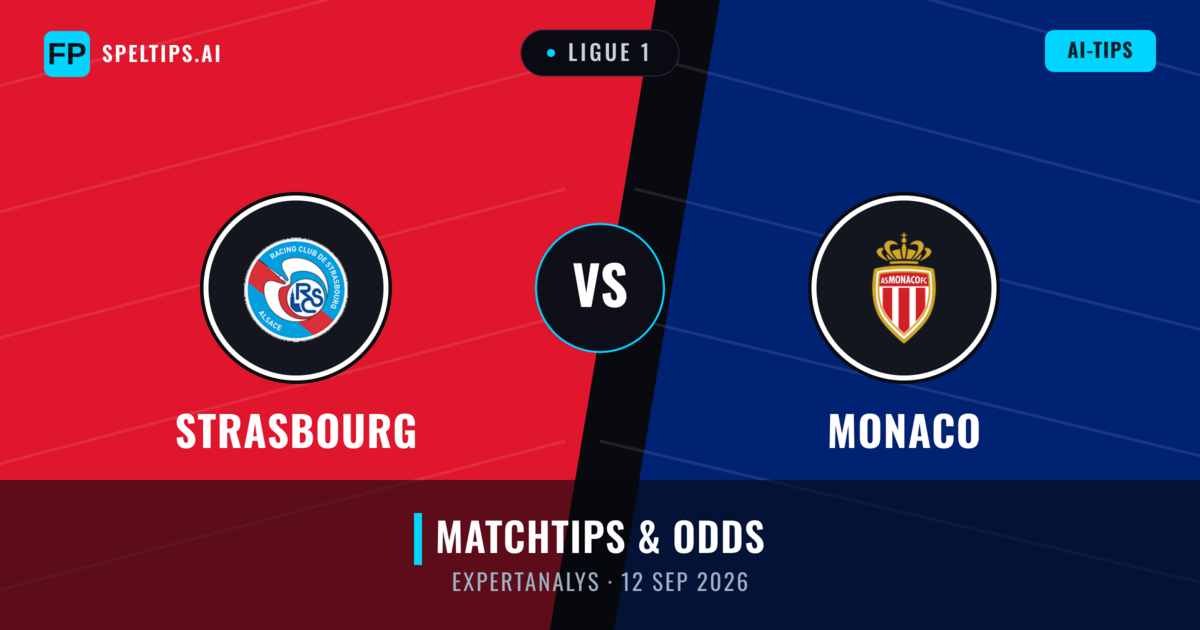 Strasbourg vs Monaco — matchtips och förhandstitt