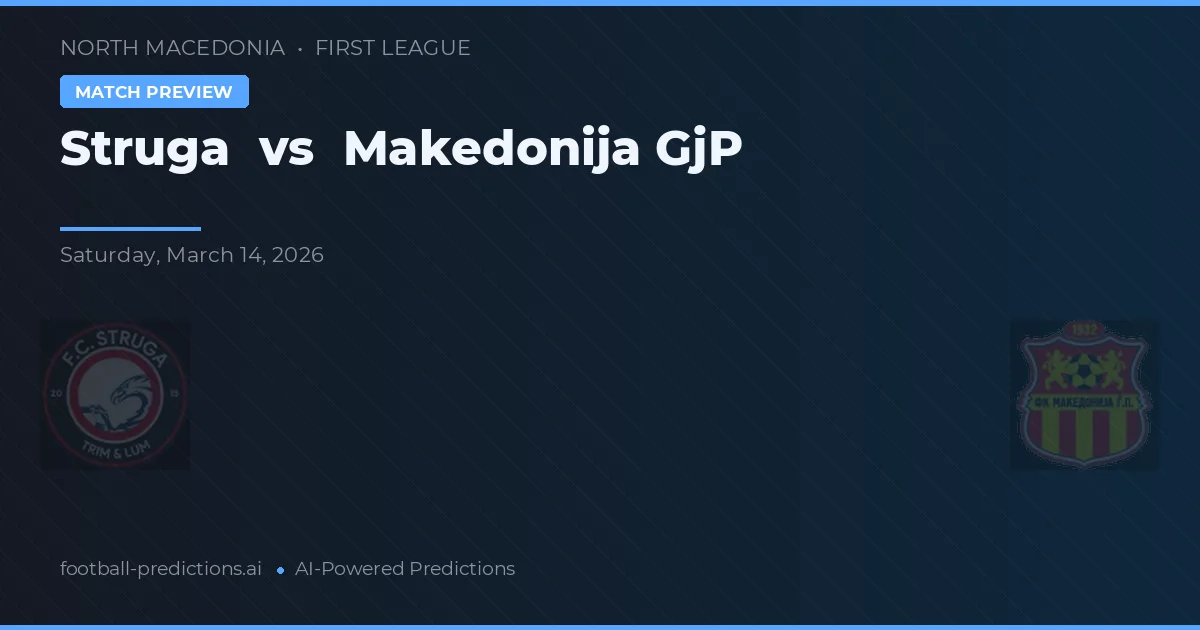 Struga vs Makedonija GjP — matchtips och förhandstitt