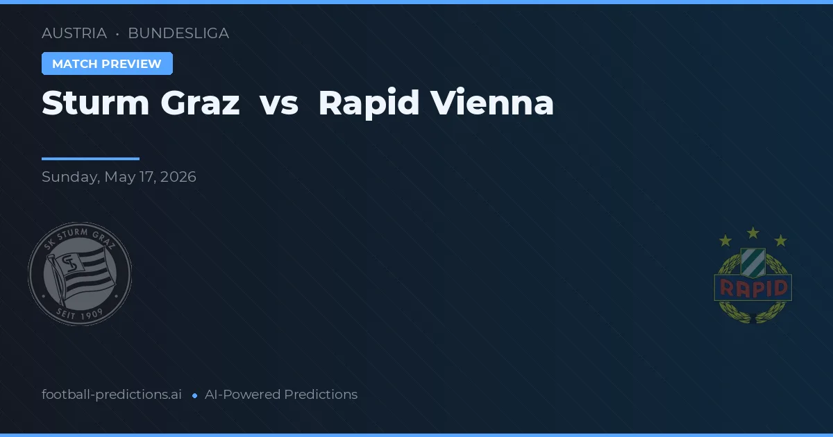 Sturm Graz vs Rapid Wien — matchtips och förhandstitt
