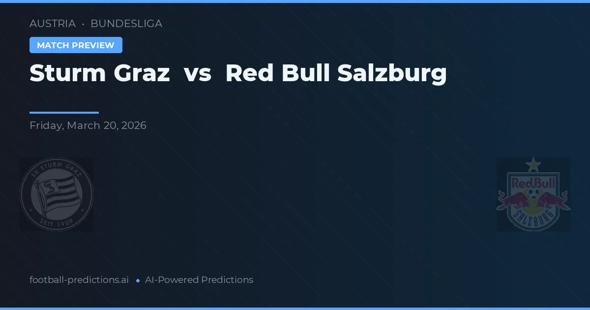 Sturm Graz vs Red Bull Salzburg — matchtips och förhandstitt