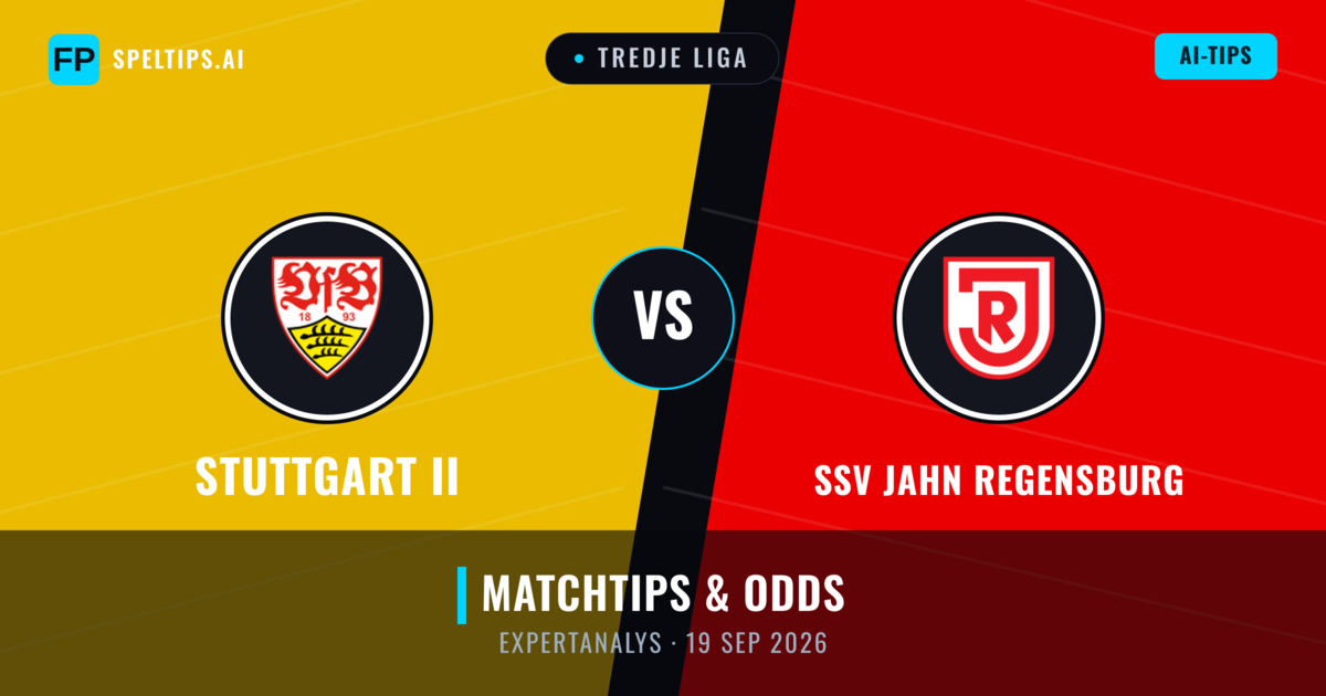 Stuttgart II vs SSV Jahn Regensburg — matchtips och förhandstitt