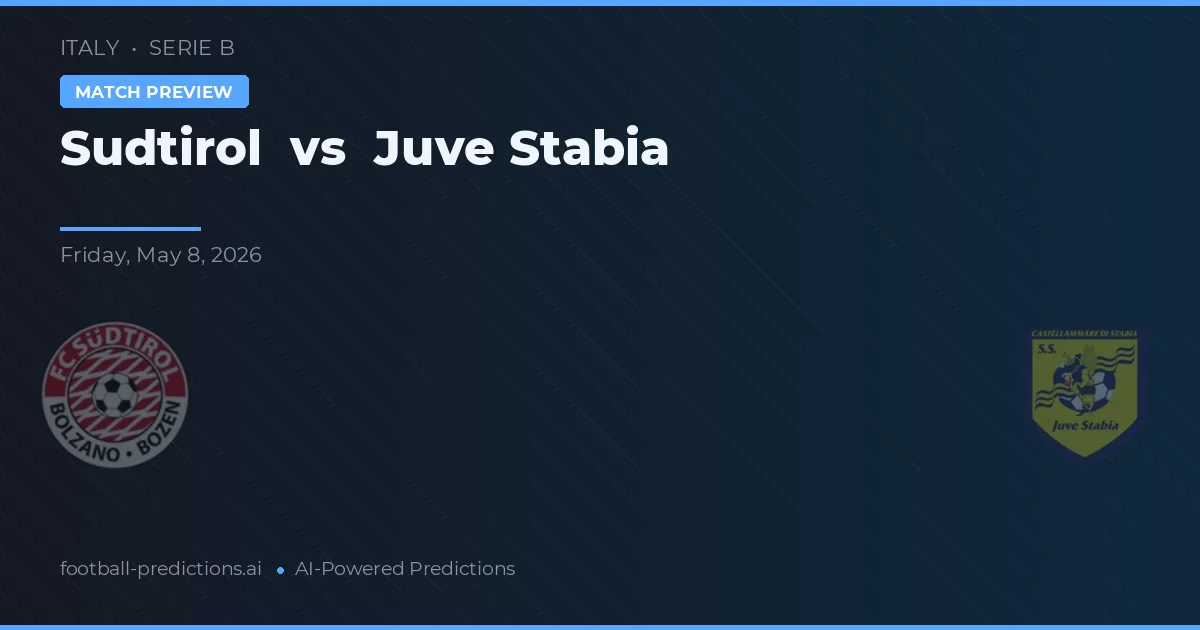 Sudtirol vs Juve Stabia — matchtips och förhandstitt