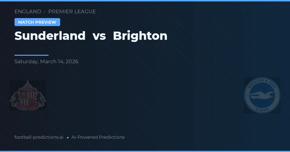 Sunderland vs Brighton — matchtips och förhandstitt