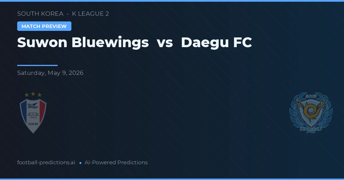 Suwon Bluewings vs Daegu — matchtips och förhandstitt
