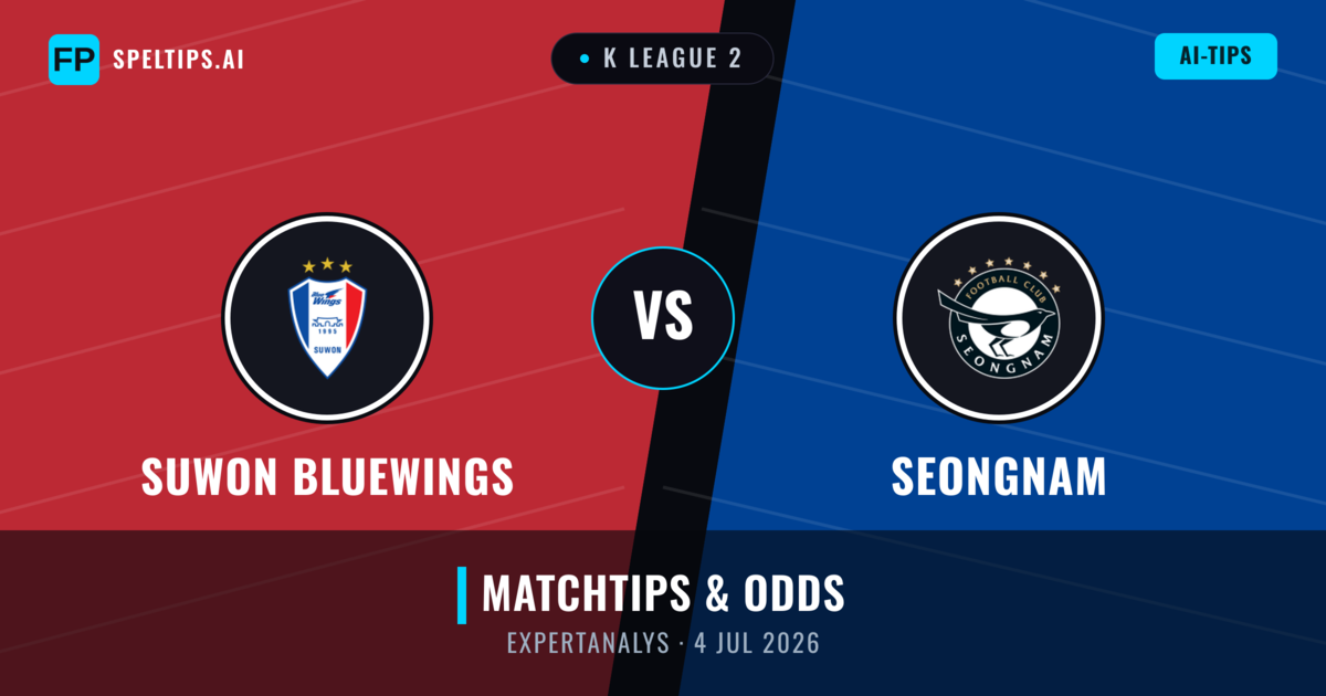Suwon Bluewings vs Seongnam — matchtips och förhandstitt